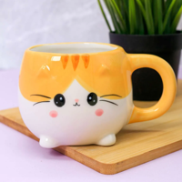 Кружка керамическая «Cat», orange