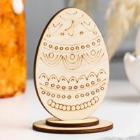 Яйцо деревянное пасхальное сувенирное "Старая Русь", 9×6 см