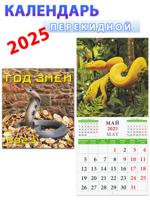 Календарь на 2025 год: "Год змеи" 220х224 мм