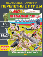 Обучающие карточки "Перелётные птицы России"