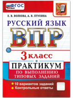 Русский язык. 3 класс. ВПР. Практикум