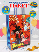 Пакет подарочный "Анимебол" 31х22х10 см