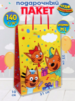 Пакет подарочный 22х31х10 см