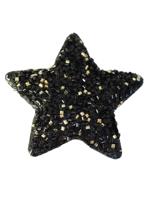 Декоративное украшение "Черная мягкая звезда", арт. 82646
