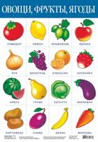 Обучающий плакат "Овощи, фрукты"