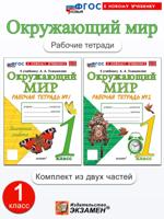 Окружающий мир. 1 класс. Рабочая тетрадь. Комплект из 2 частей