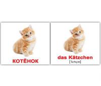 Набор карточек "Вундеркинд. Немецкий язык. Домашние животные" (20 штук)