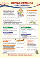 Плакат А3 "Первые правила школьника" (без упаковки)