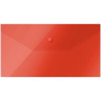 Набор папок-конвертов на кнопке, C6, 150 мкм, цвет: красный (5 папок в наборе) (количество товаров в комплекте: 5)