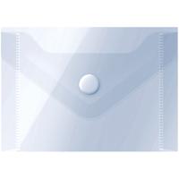 Папки-конверты на кнопке "OfficeSpace", А7, 150 мкм, прозрачные, 20 штук (количество товаров в комплекте: 20)