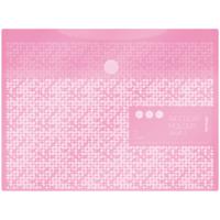 Папка-конверт на липучке "Starlight S", А4, 180 мкм, пастель, розовая, 10 штук (количество товаров в комплекте: 10)