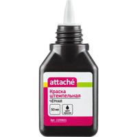 Краска штемпельная "Attache", 50 грамм, черная