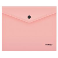 Папка-конверт на кнопке "Instinct", А5+, 180 мкм, фламинго