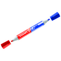 Маркер для белых досок "Duorite", двухсторонний, пулевидный, 1-3 мм, синий/красный