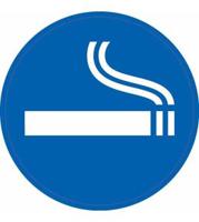 Информационная наклейка "Место для курения"
