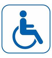 Информационная наклейка "Инвалид"