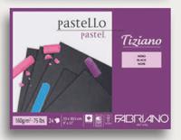 Альбом для пастели "Tiziano", 30,5x41 см, цвет: черный, 24 листа