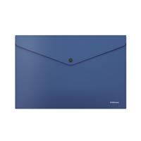 Папка-конверт на кнопке "Diagonal Classic", непрозрачная, A4, синяя