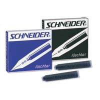 Чернила в патронах "Schneider", синие, 6 штук