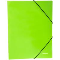 Папка на резинке "Neon", А4, 500 мкм, неоновый зеленый
