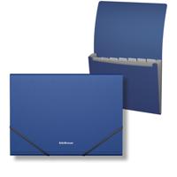 Папка-картотека с 6 отделениями "Matt Classic", А4, синяя