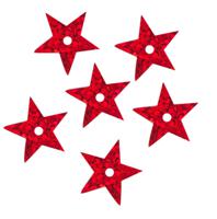 Пайетки Астра "Звездочки", цвет: 50103 красный голограмма, 13 мм, 10 упаковок по 10 грамм (количество товаров в комплекте: 10)