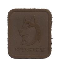 Термоаппликация замша прямоугольник Husky, 34х39 мм, цвет: 42 темно-коричневый, арт. 559434