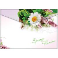 Папка-конверт на кнопке "Spring Flowers", А4