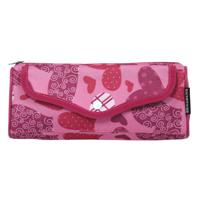 Пенал-косметичка "Каприз", полиэстер, цвет розовый, 21x5x8 см